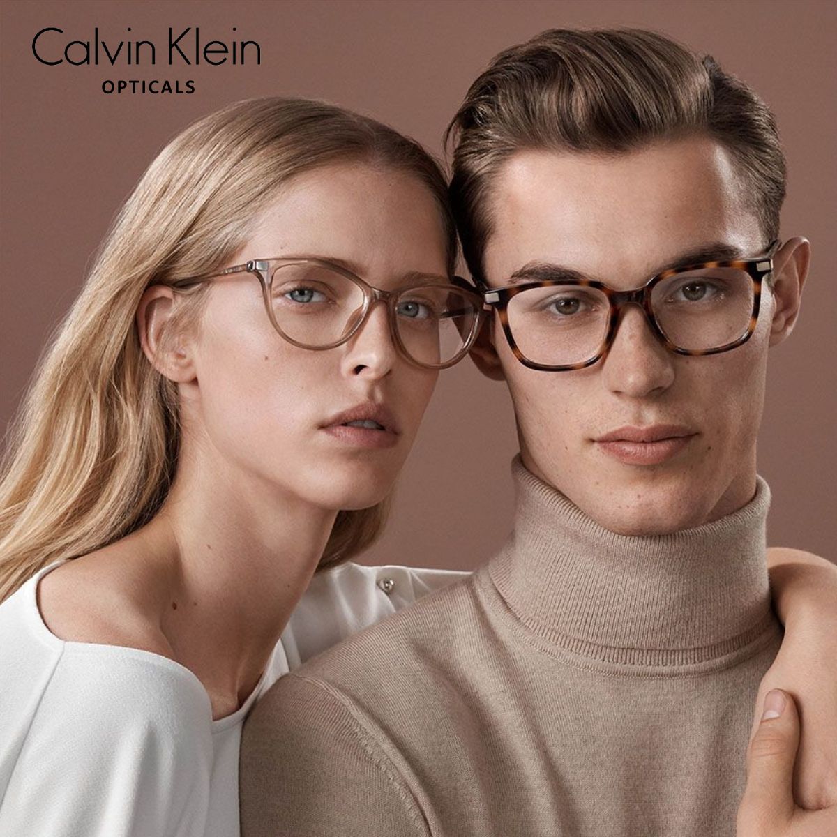 "Calvin Klein eyeglasses collection at Optorium."