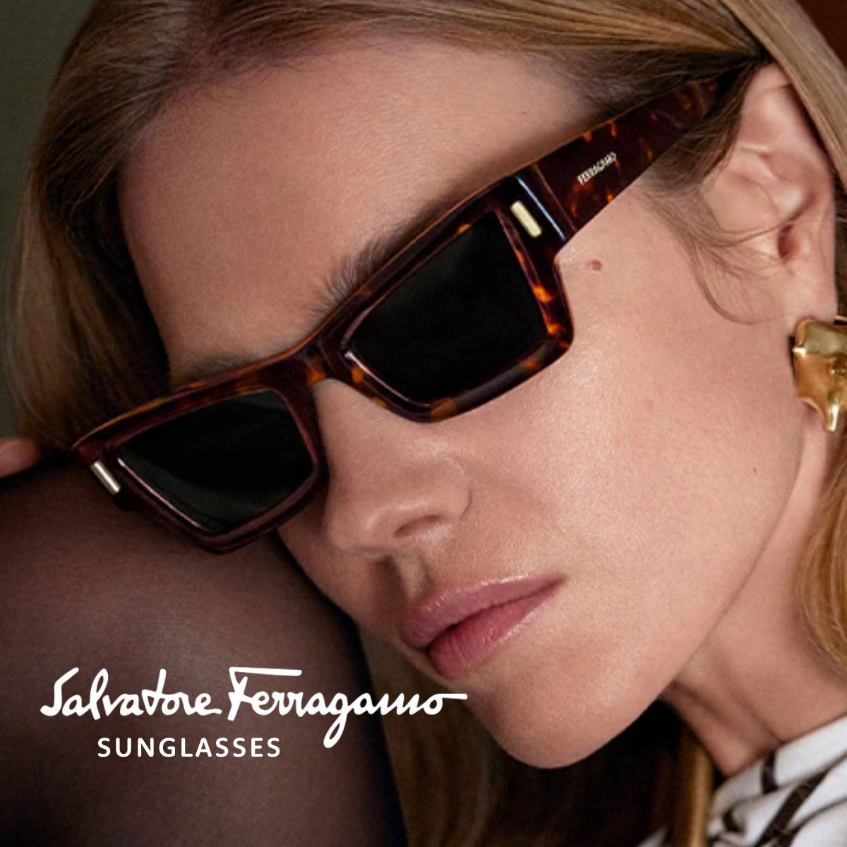 "Discover designer Salvatore Ferragamo sunglasses at Optorium, featuring a wide selection for men and women, including top brands like Prada, for stylish eye protection."