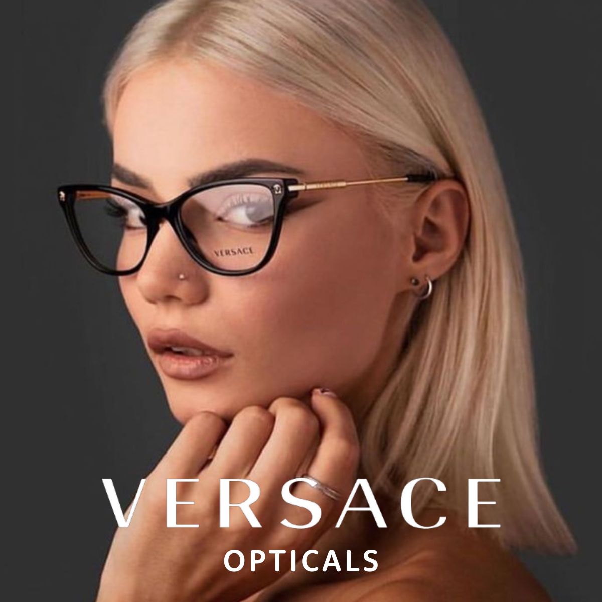 "Discover luxurious Versace optical glasses for men and women at Optorium. Choose from stylish frames with high-quality lenses."