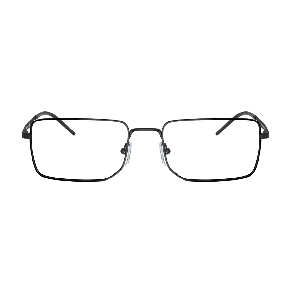 "Emporio Armani 1153 3001 black rectangle frame blends style and comfort, online at Optorium."