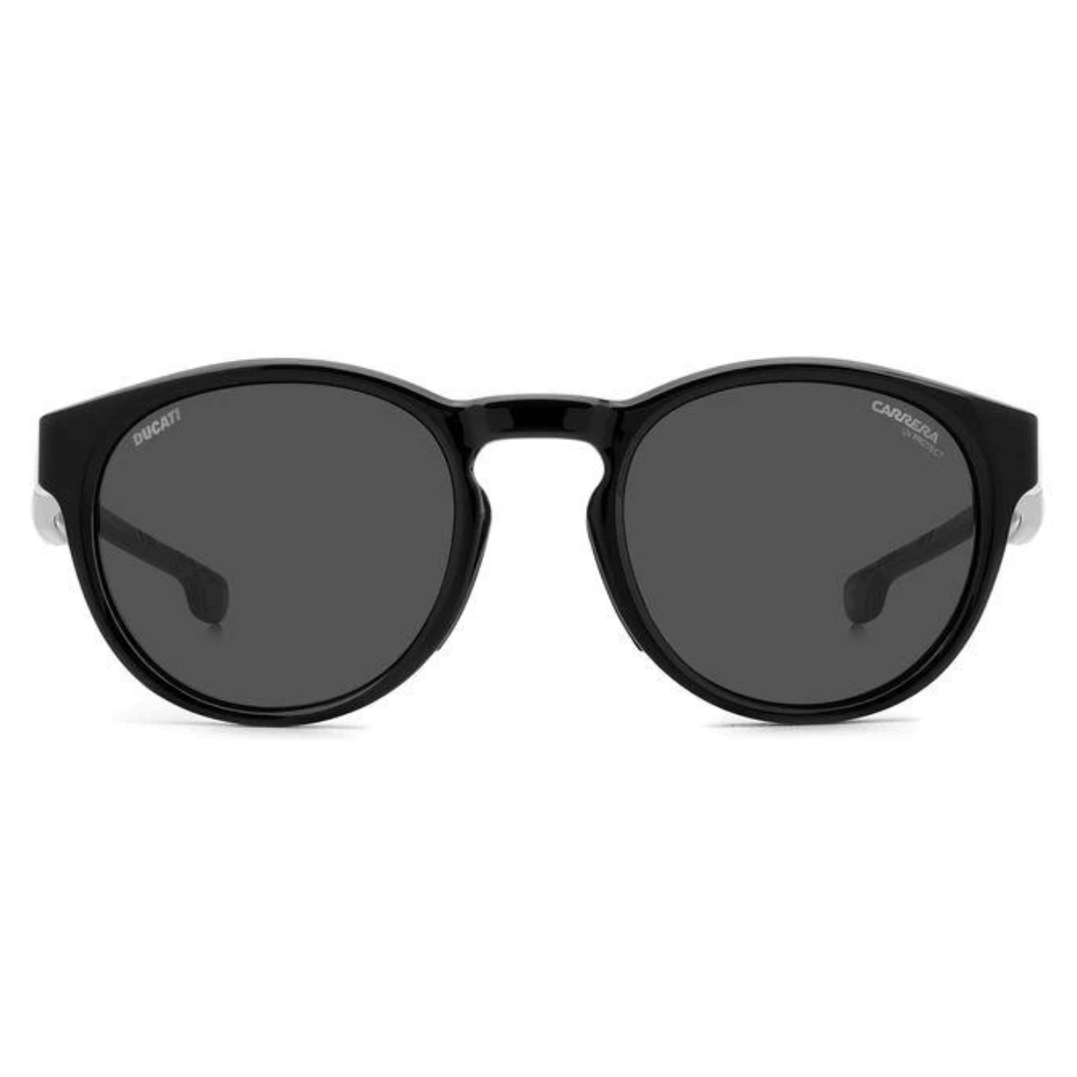 "Fashionable Carrera Ducati UV sunglasses, oval frame, Optorium."