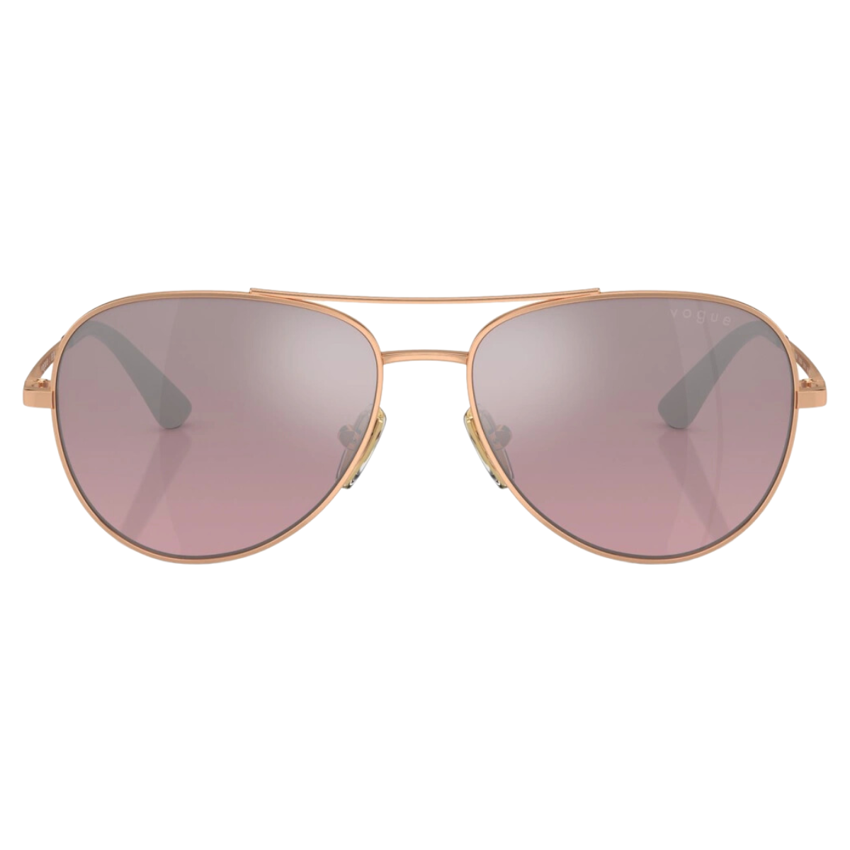"Vogue 1001 aviator sunglasses for women with pink lenses and gold frame lightweight stylish eyewear at Optorium"