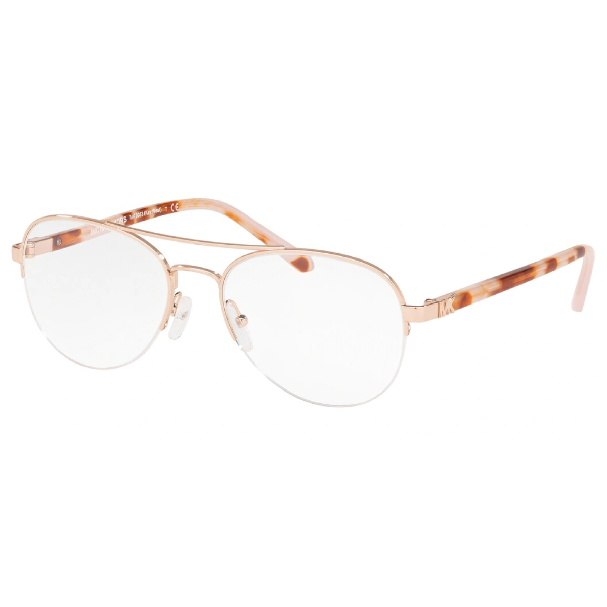 "Shop Online Michael Kors 3033 KEY WEST 1108 Gold Eyeglasses Frame For Women's At Optorium"