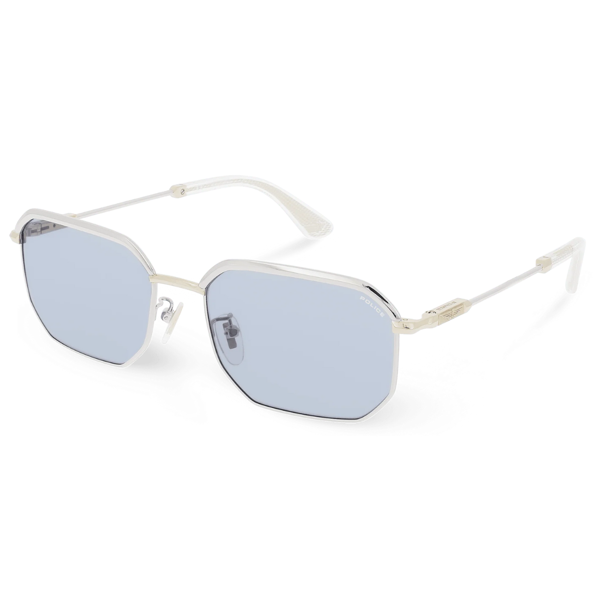"Shop Online Police SPLF73K Silver Sunglass For Men's At Optorium"