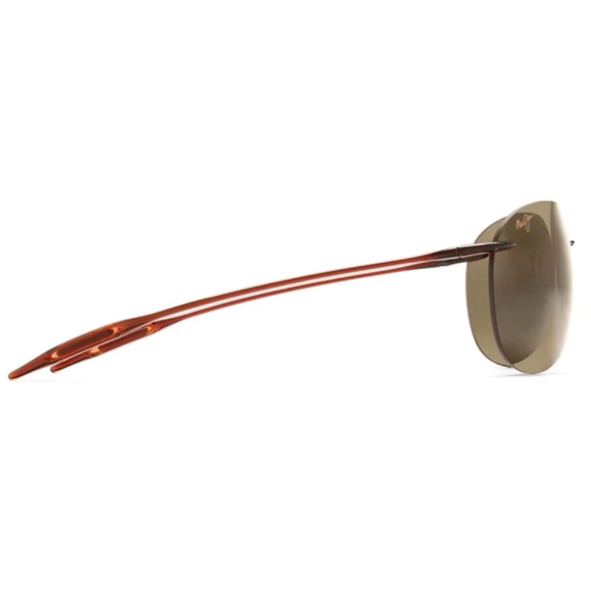 "Maui Jim SUGAR BEACH 421 26 unisex rimless aviator sunglasses, stylish and lightweight at Optorium"