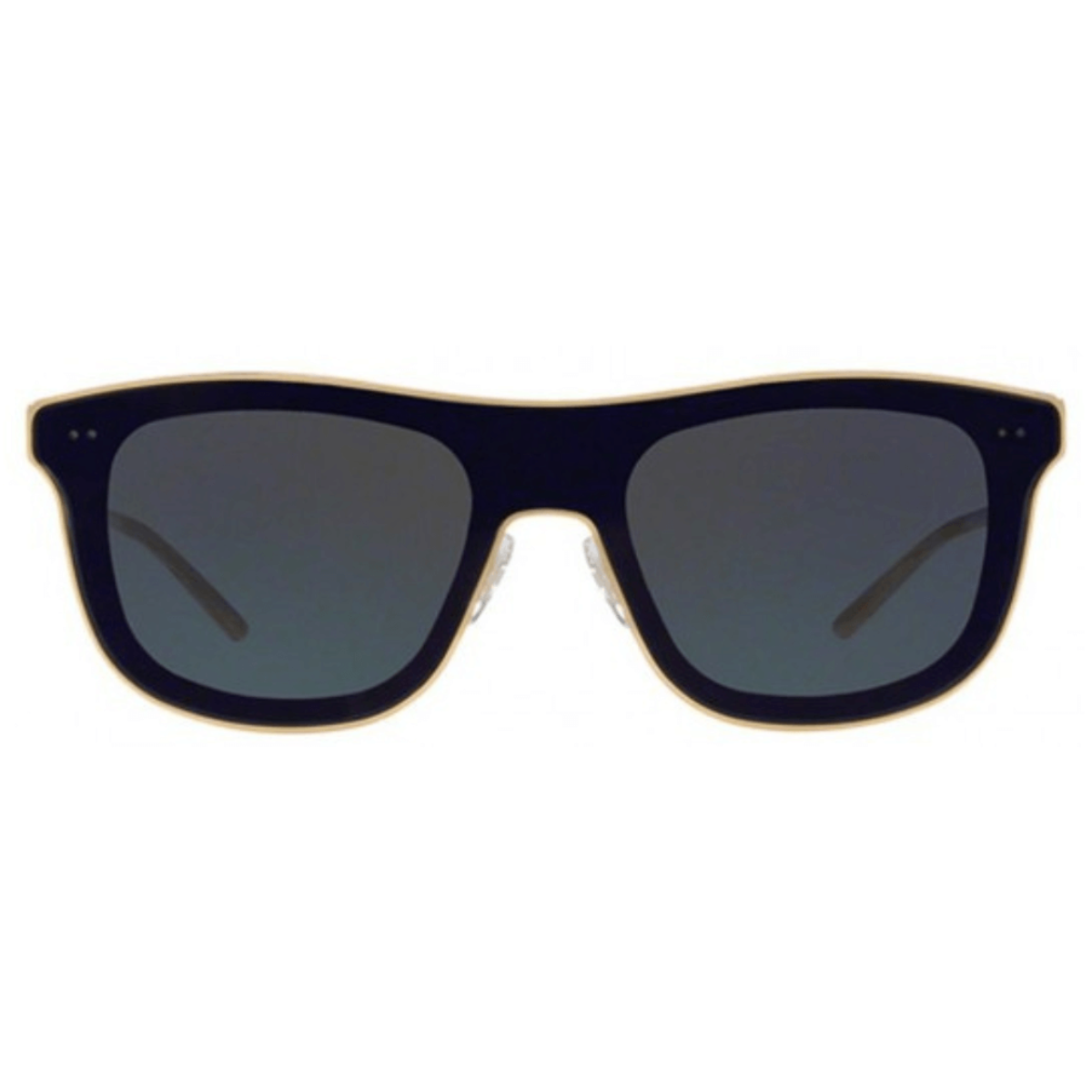 "Elevate your style with Dolce & Gabbana DG2174 02/96 sunglasses in grey and gold from Optorium, featuring a unisex square shape for a sleek look."