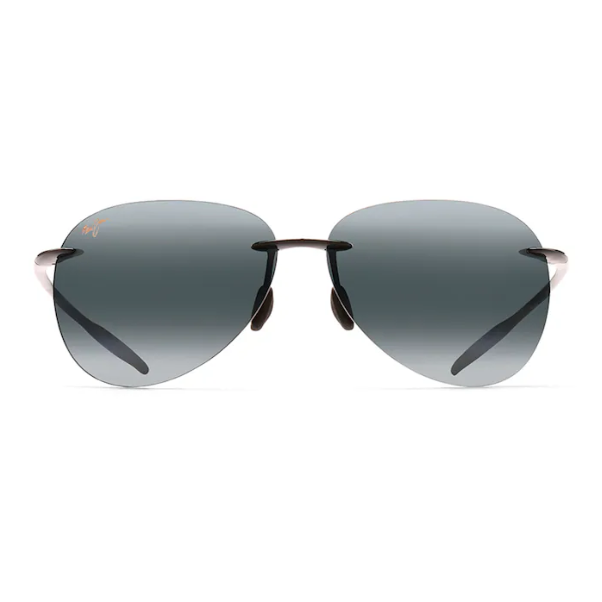 "Optorium Maui Jim SUGAR BEACH 421 26 rimless aviator sunglasses, stylish and lightweight for all"