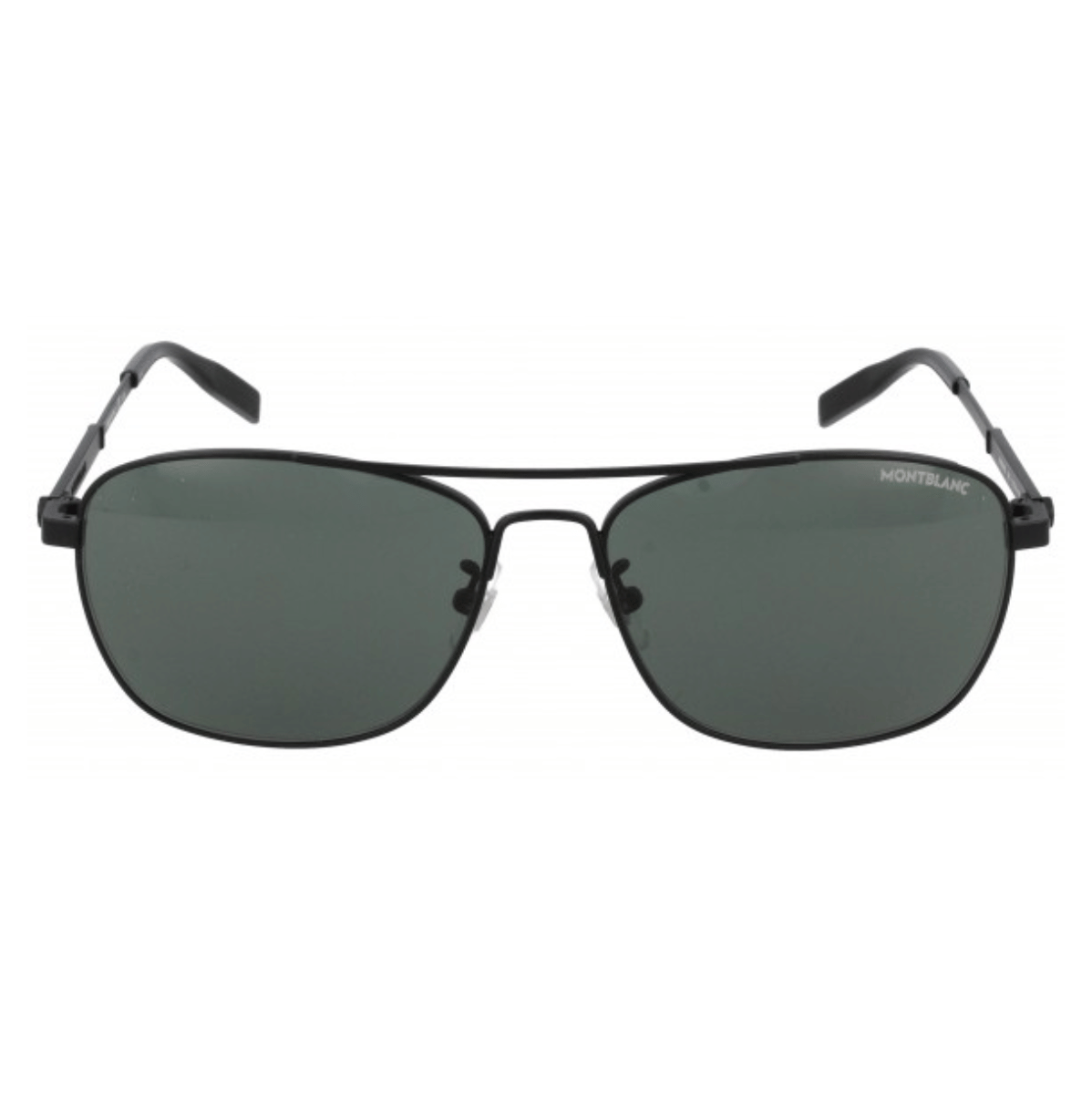 "Stylish Mont Blanc 0026 sunglasses for men provide UV protection in a sleek black design. optorium"