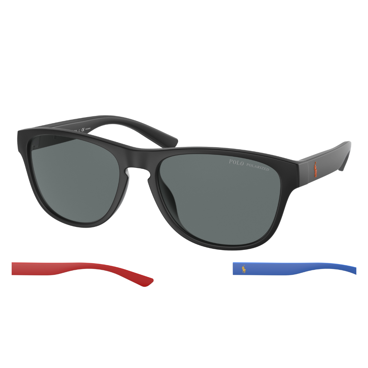 "Shop high-quality Ralph Lauren Polo PH4180U Square Sunglasses for men at Optorium. Available in light grey and light brown with acetate frames."
