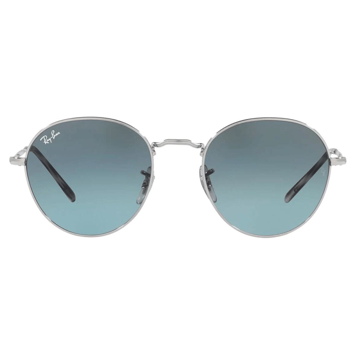 Buy Stylish Rayban 3582 Sunglass Round Shape Silver Blue at Optorium