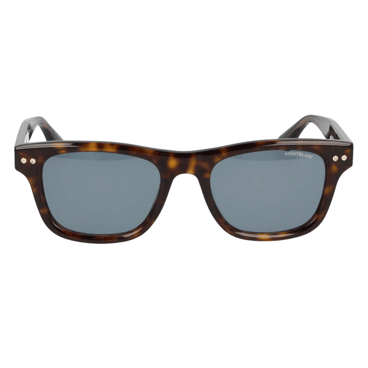 "Mont Blanc MB0254S Men's Sunglasses | Optorium | Stylish Square Frames, Non-Polarized Grey Lenses, Dark Havana"