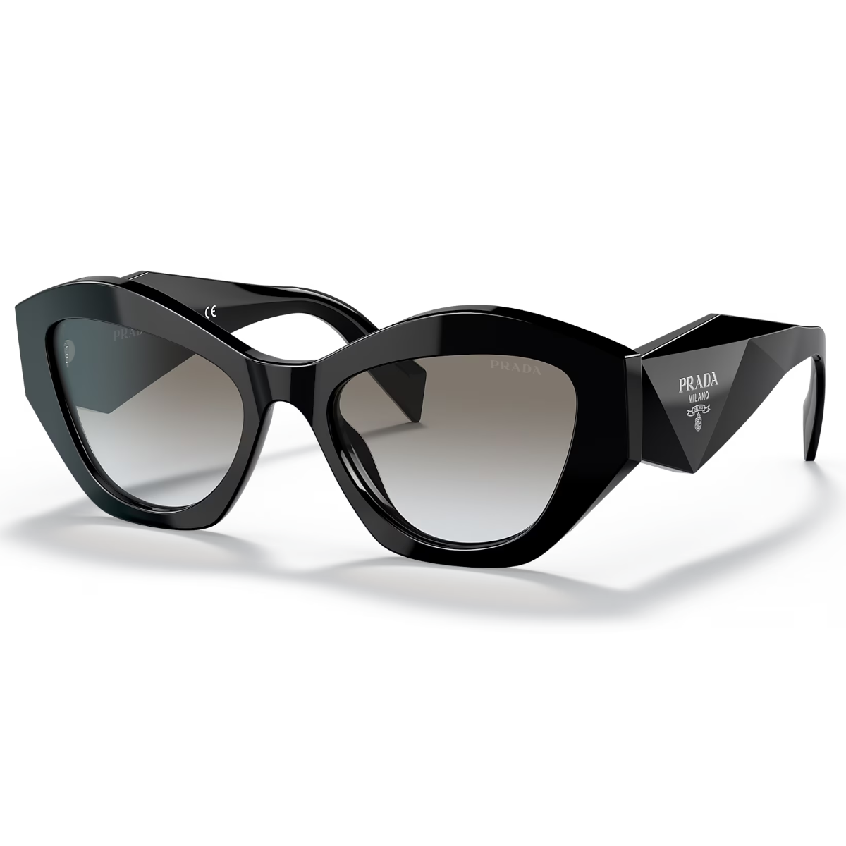 "Discover sophistication with Prada SPR 07Y sunglasses, enhancing your look with cat eye design for both men and women at Optorium."