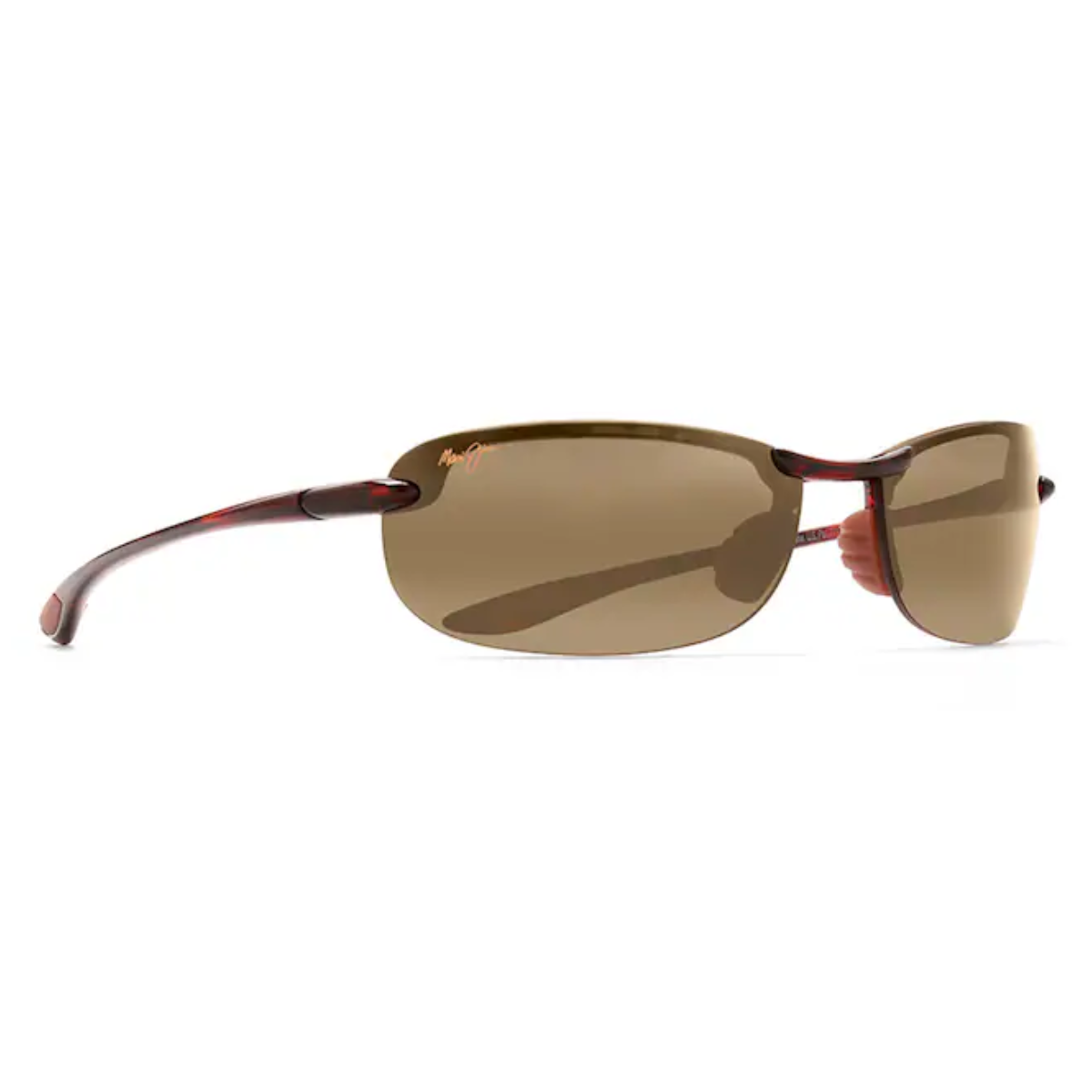 "Buy Maui Jim 405 polarized rimless metal sunglasses for men at Optorium - stylish and online."