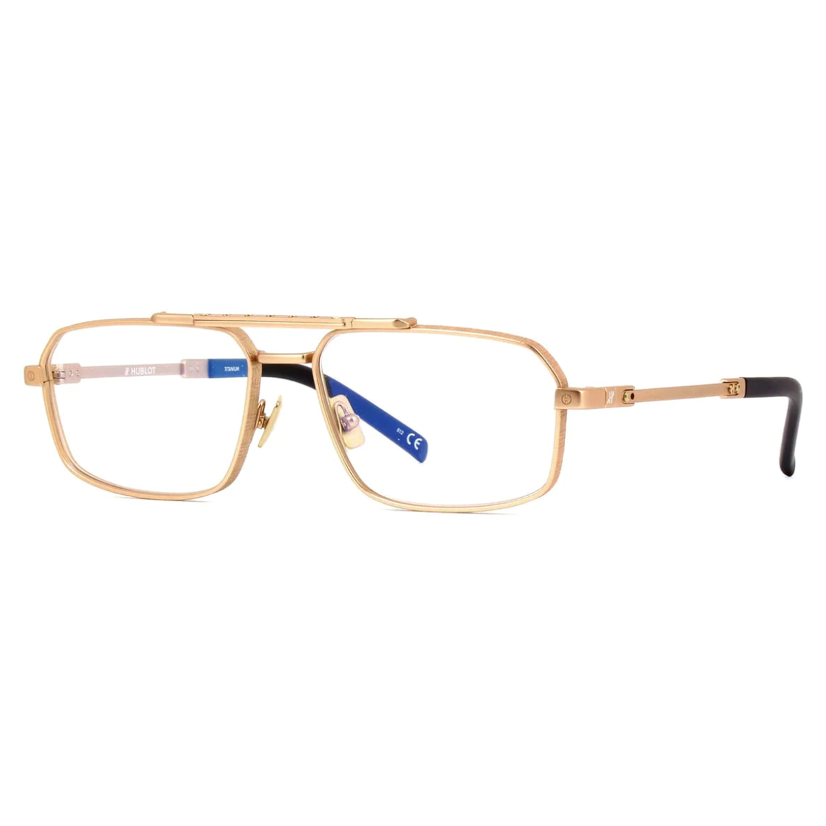 "Hublot H022O rectangle eyewear frame for men and women - stylish prescription glasses at Optorium."