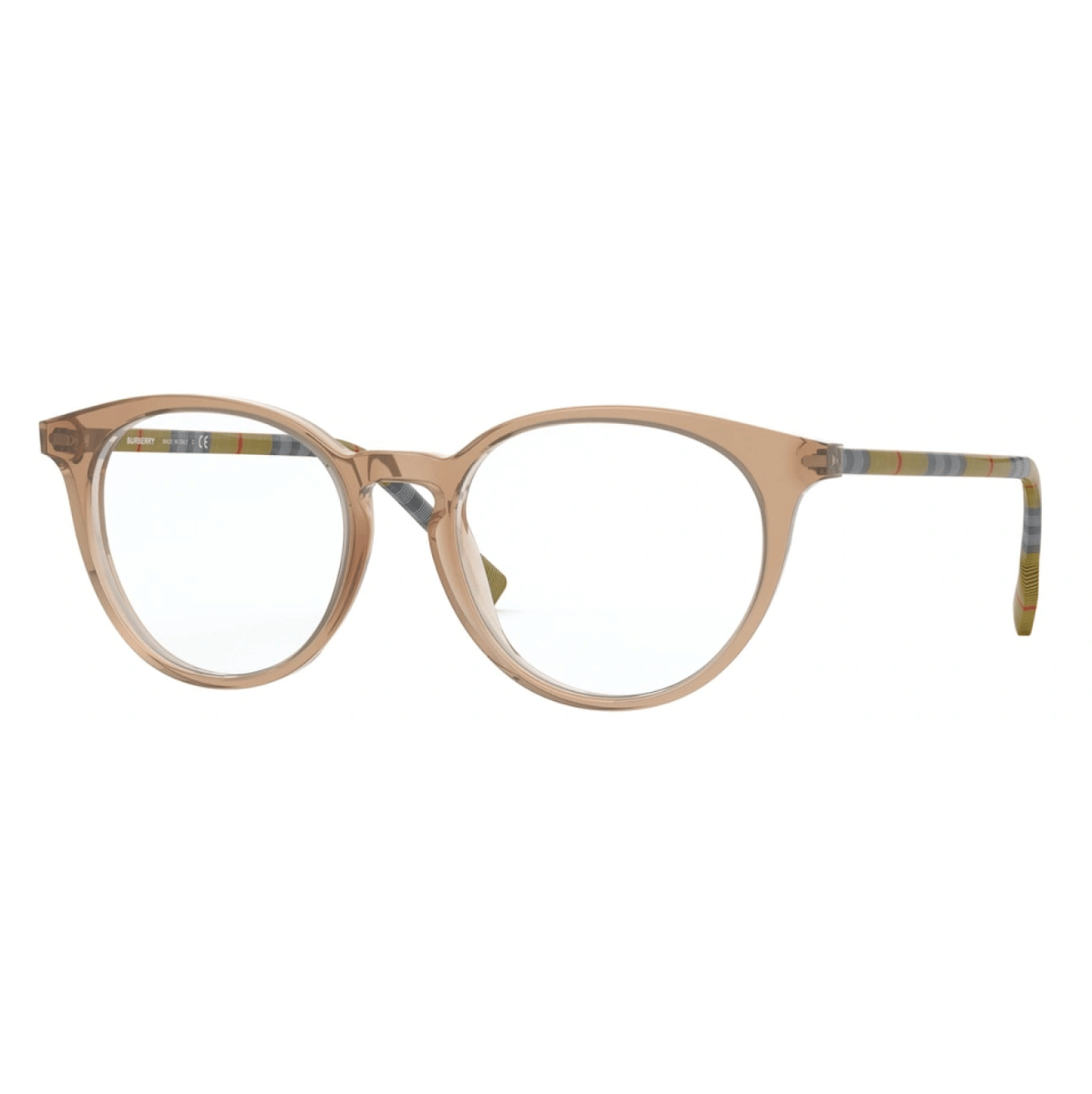 "Women's Burberry 2318 3856 frame, UV-protective lenses, durable acetate and stainless steel construction."
