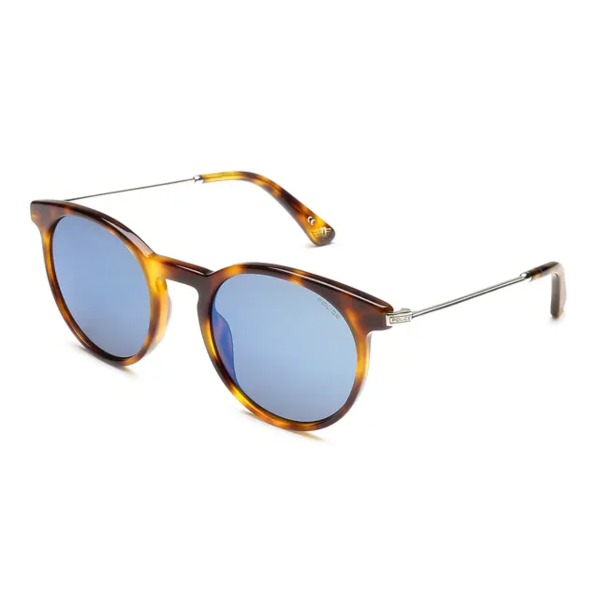"Police SPL571K round UV protection sunglasses for men and women, buy online at Optorium"