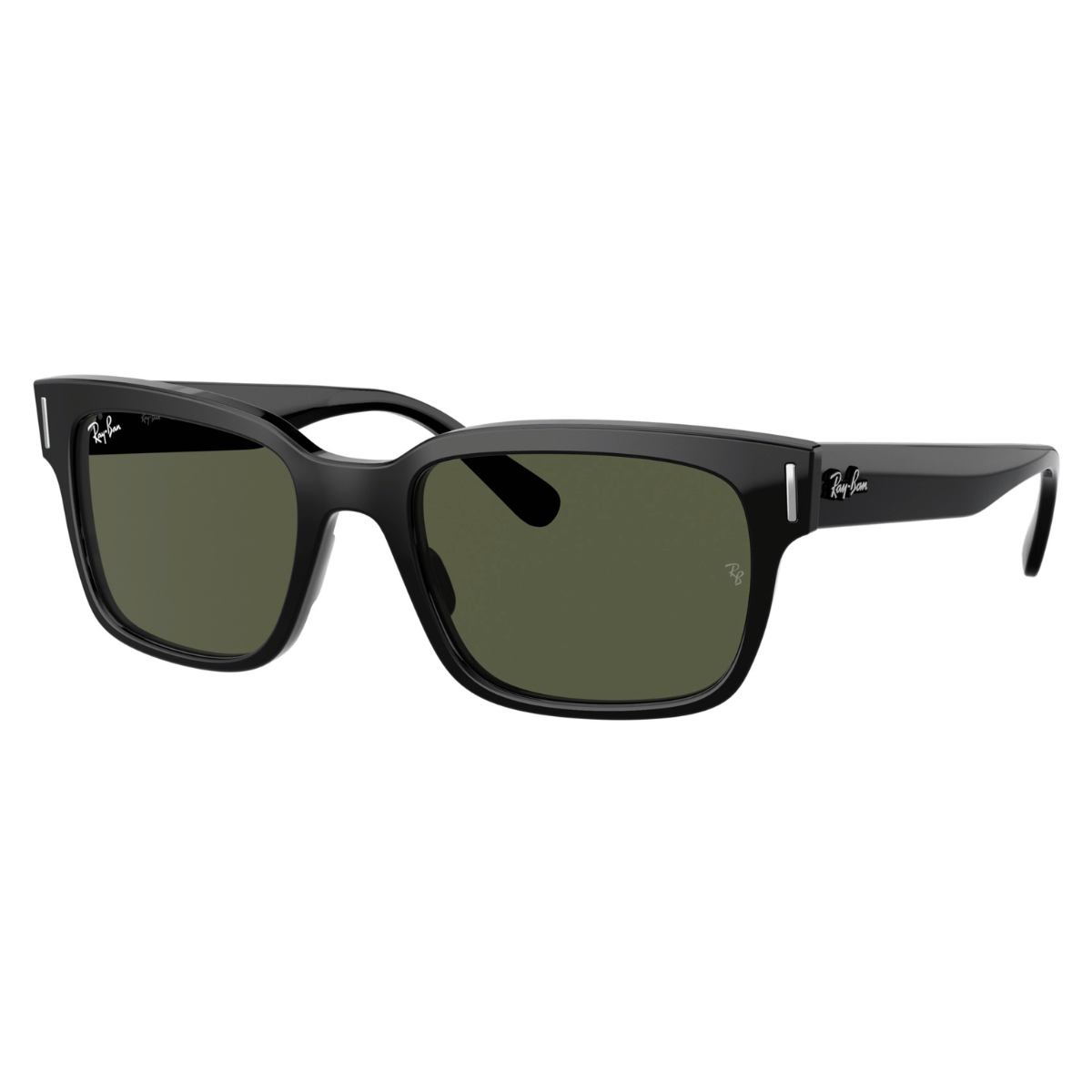 "Chic Ray-Ban 2190 Jeffrey Sunglasses in sleek black, featured among the finest men's eyewear at Optorium."