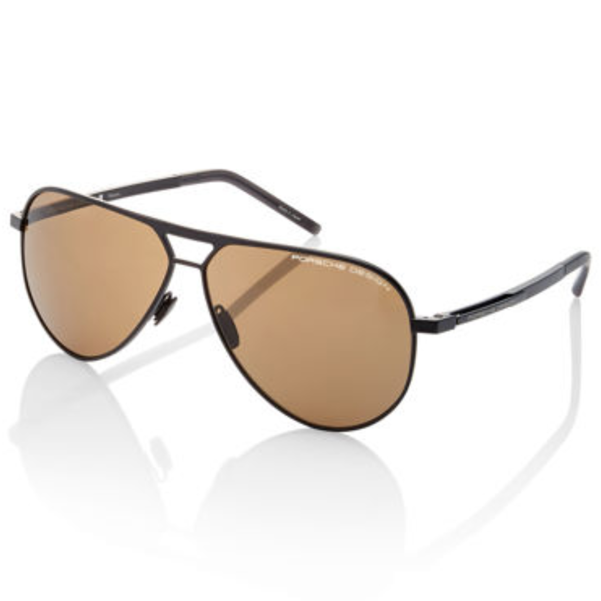 "Elevate your style with Porsche Design P8508 sunglasses. Aviator shape, mirror grey lenses, sleek silver and black metal temples. Shop now at optorium. optirorium"
