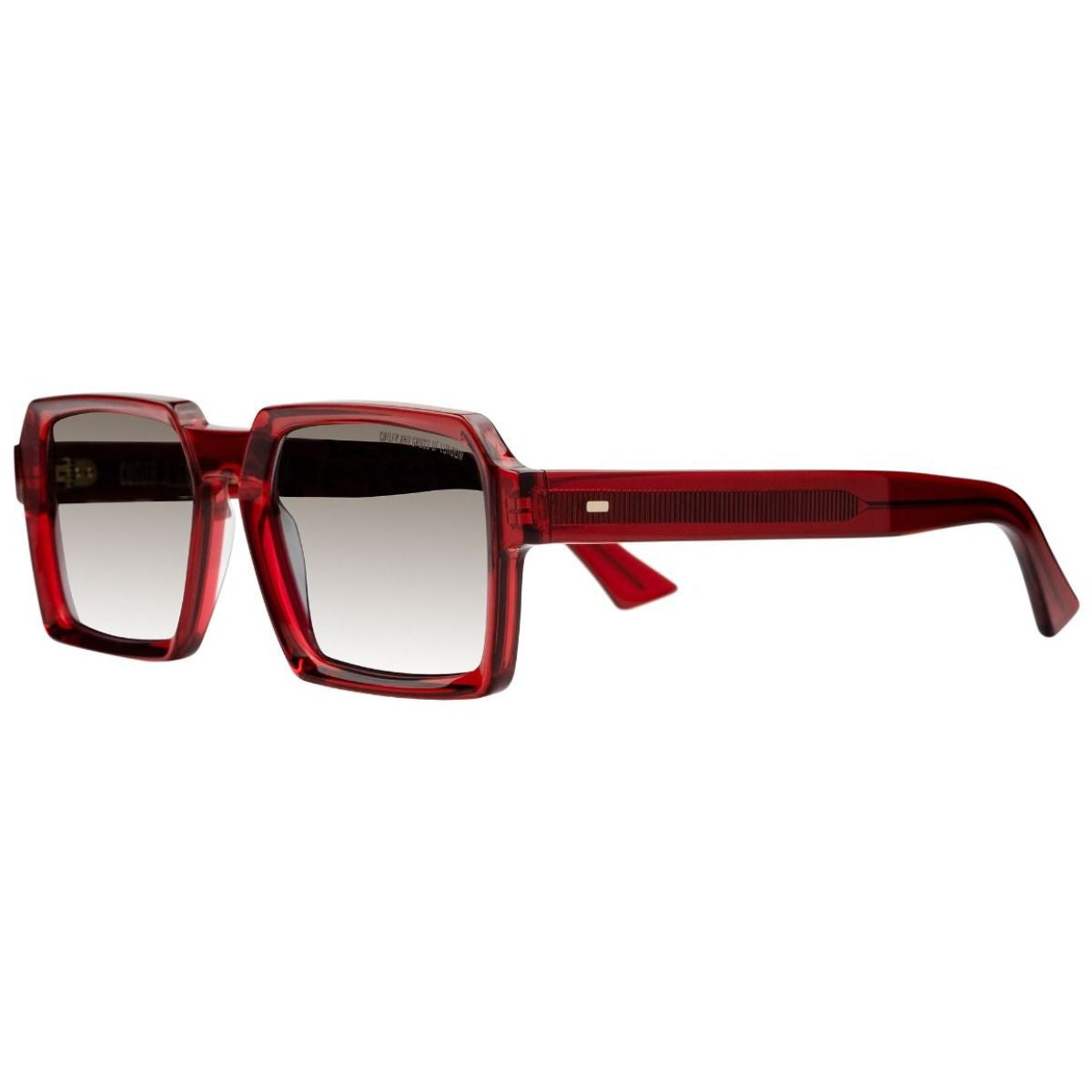 "Shop Online Cutler & Gross 13851385-02 Transparent Red Sunglass For Men's At Optorium"