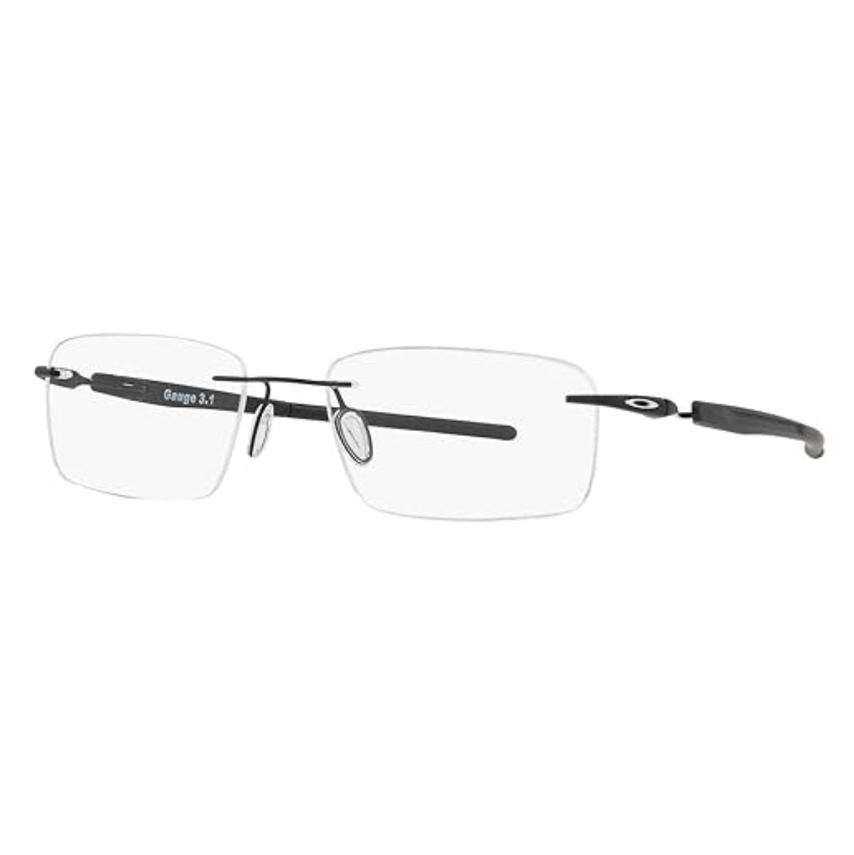 "Buy online lightweight Oakley 5126 rectangle rimless frame for men at Optorium"