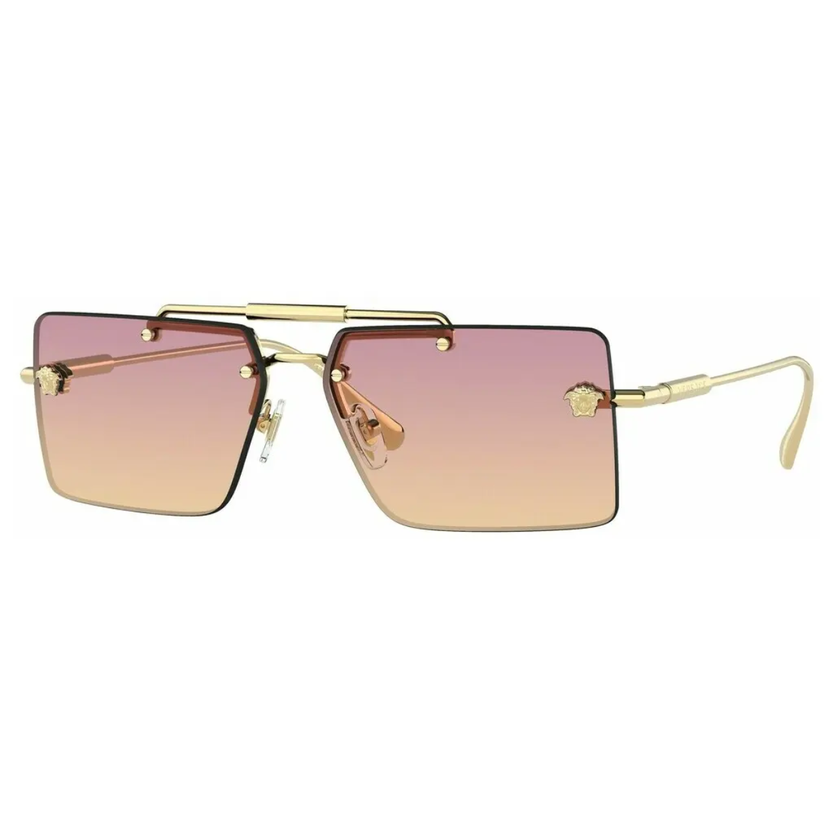 "Versace 2245 Sunglass for Women in violet and yellow. Stylish and functional eyewear at Optorium."