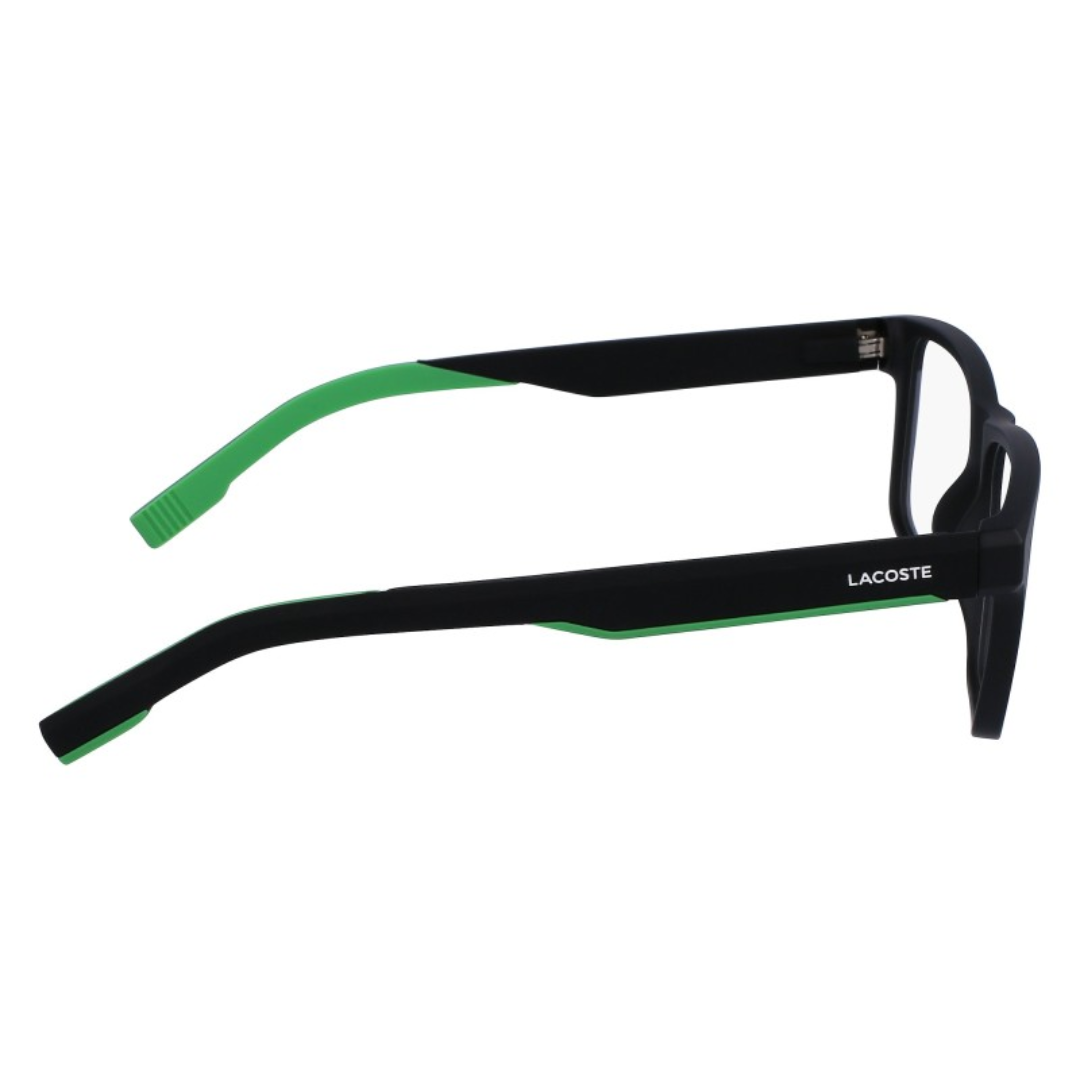 "Stylish Lacoste 2923 001 Black Eyeglasses Frame For Men's At Optorium"