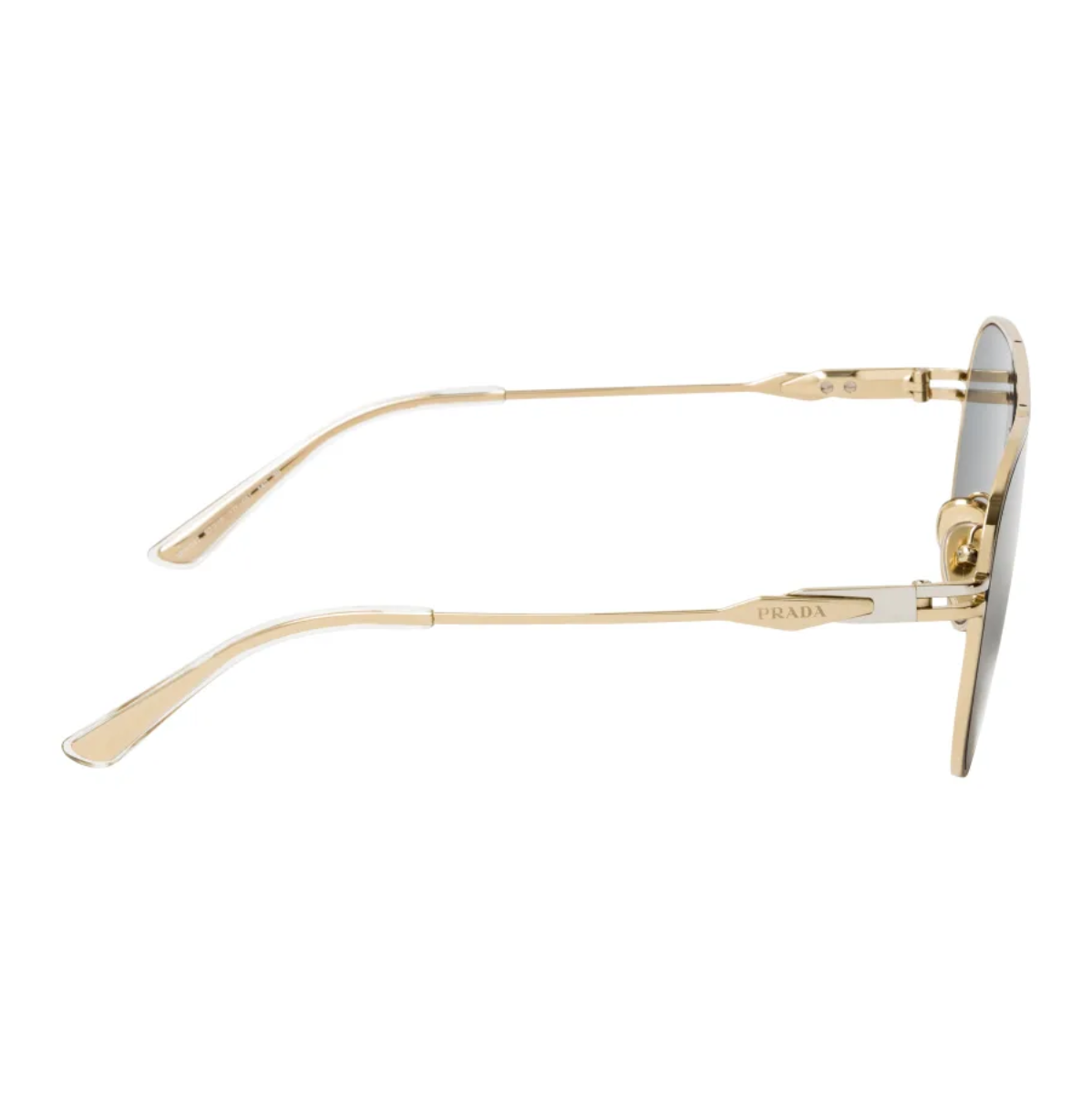 "Shop now at Optorium for authentic Prada SPR 54Z 17F 09T Gold aviator sunglasses for men. Never wonder 'where can I find sunglasses near me?' again with our extensive selection of designer eyewear."