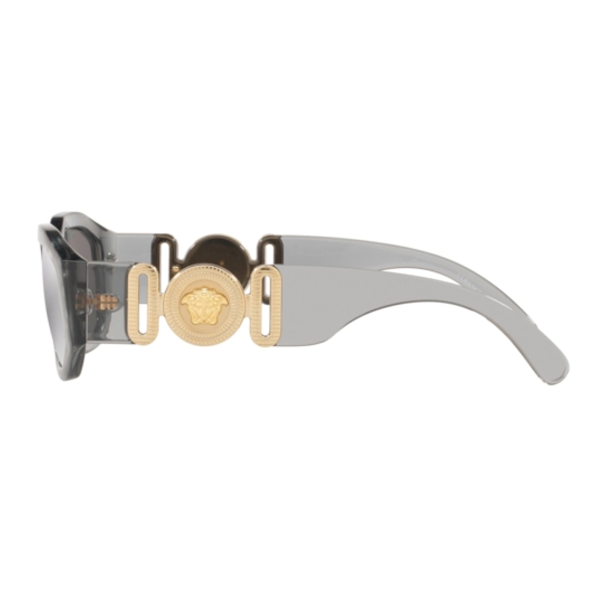 " Get the latest Versace 4361 311/6G Square Sunglasses for Men and Women at Optorium. Light grey mirror lenses, non-polarized, high-quality.at optorium"