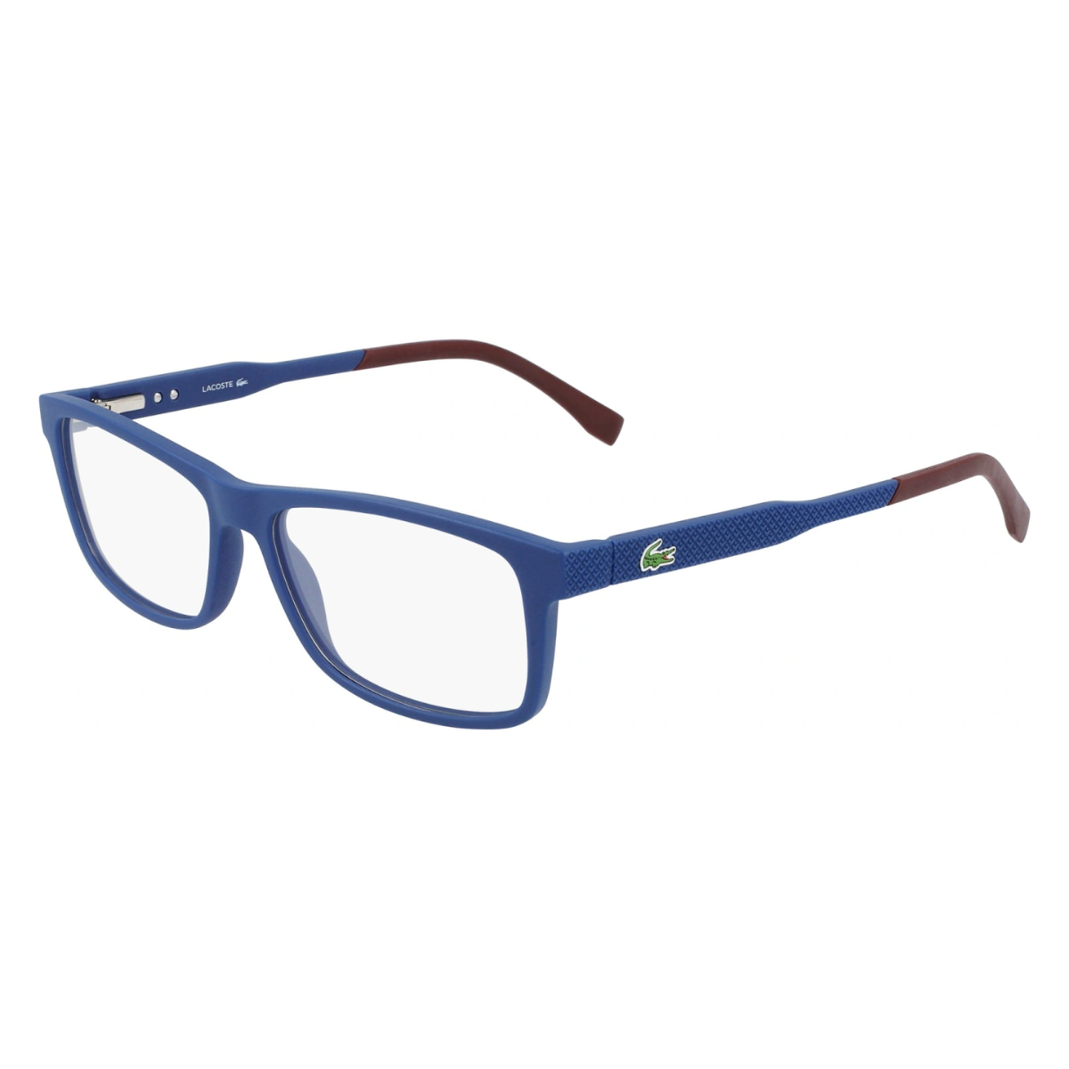 "Shop Lacoste 2876 424 full-frame rectangle glasses at Optorium,"
