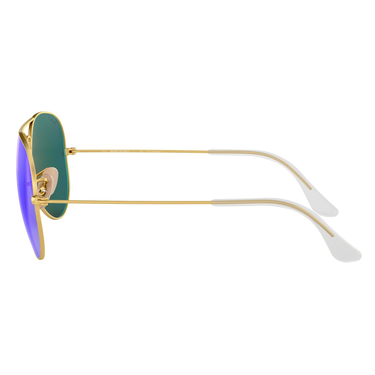 "Ray-Ban RB3025 112/4L 58-14 Aviator Sunglasses: Find your perfect pair at Optorium. Choose from a range of colors including brown mirror gold, green mirror silver, brown mirror pink, and crystal green mirror. Elevate your style with brand new Ray-Ban sunglasses today!"