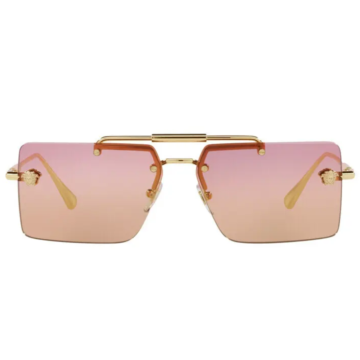 "Versace 2245 Sunglass for Women in violet and yellow. Stylish and functional eyewear at Optorium."