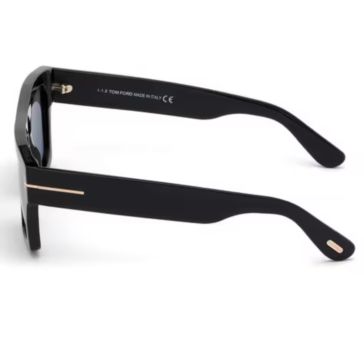 "Tom Ford 711 sunglasses in light grey lenses option, laid on a reflective surface, capturing the versatility and fashion-forward design of the eyewear."