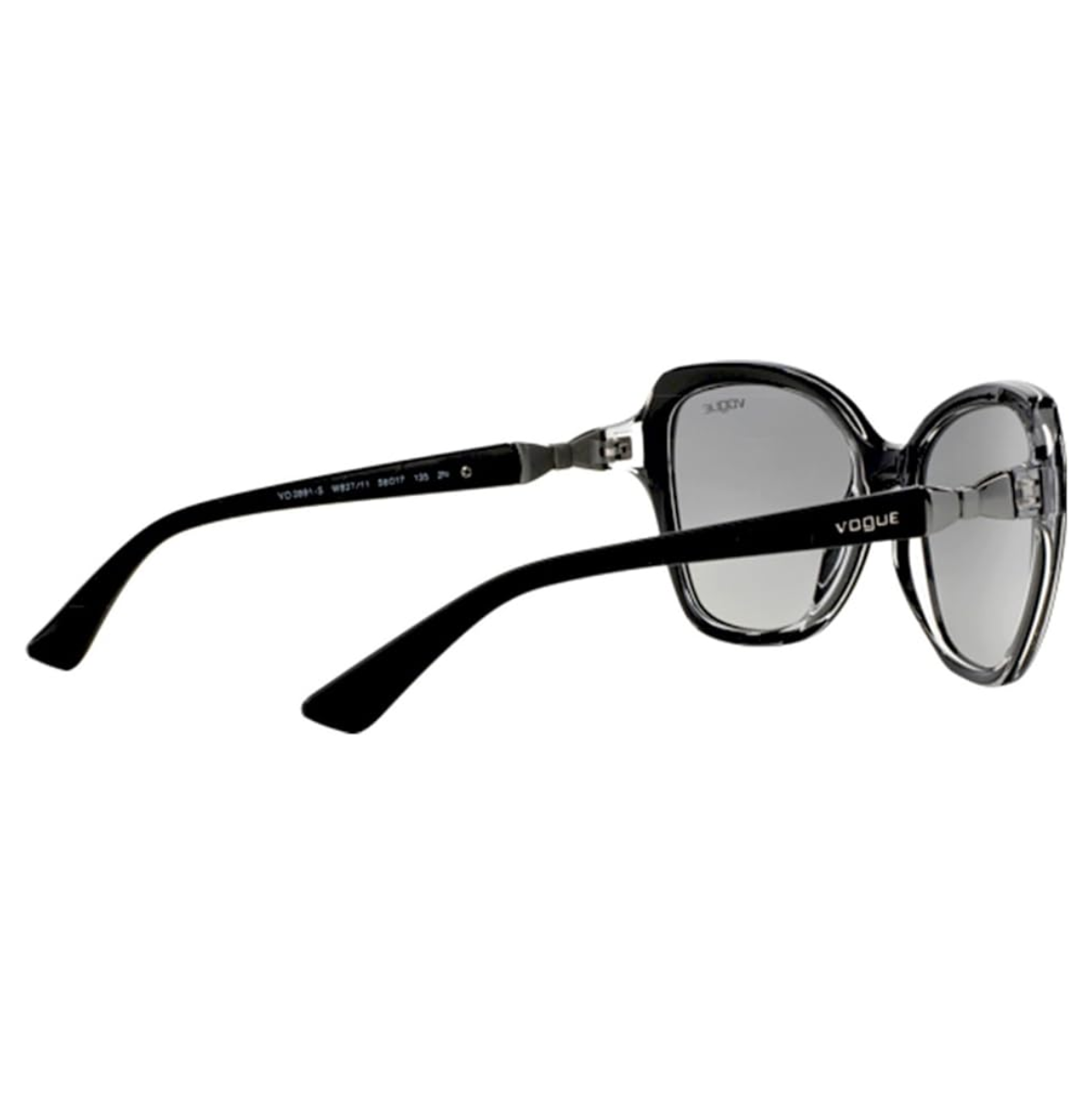 "Vogue 2891 black cat-eye sunglasses, stylish and lightweight women's eyewear, buy online at Optorium"