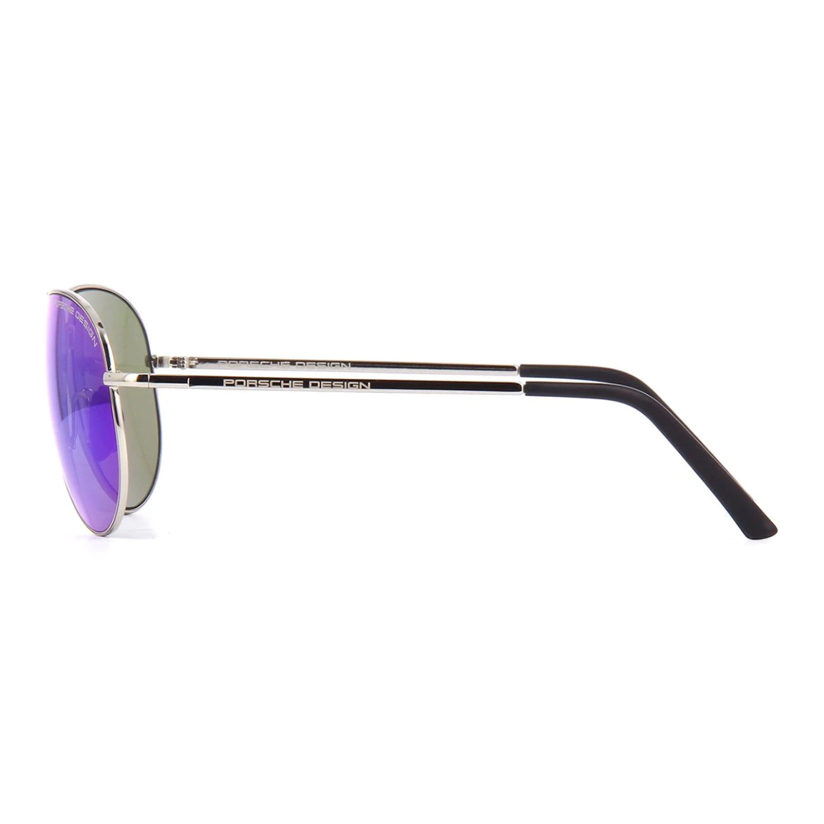 "Elevate your style with Porsche Design P8508 sunglasses. Aviator shape, mirror grey lenses, sleek silver and black temples. Shop now at optorium. optorium"