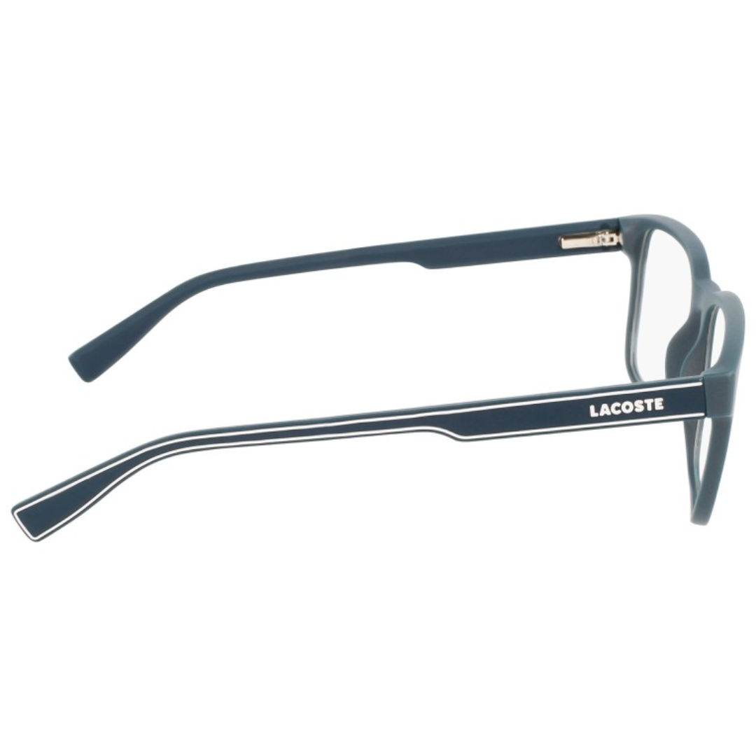 "Purchase Lacoste 2895 002 unisex square frame at Optorium chic comfortable and lightweight"
