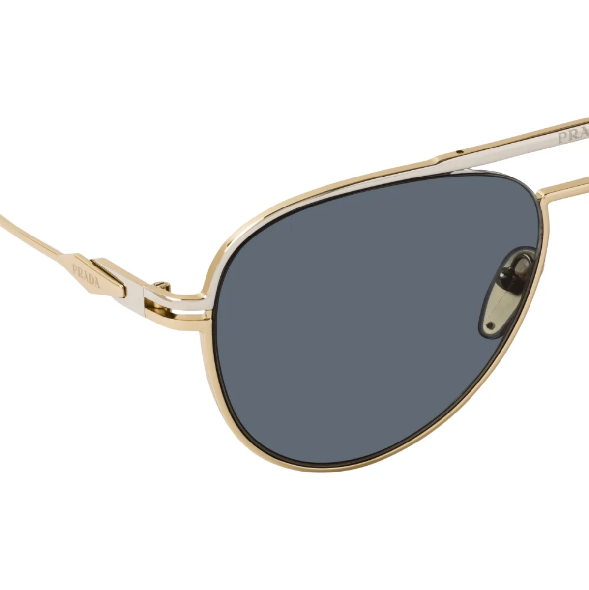  "Discover the latest in Prada eyewear for men at Optorium, featuring the authentic Prada SPR 54Z 17F 09T Gold aviator sunglasses. Elevate your look with designer shades you'll love."