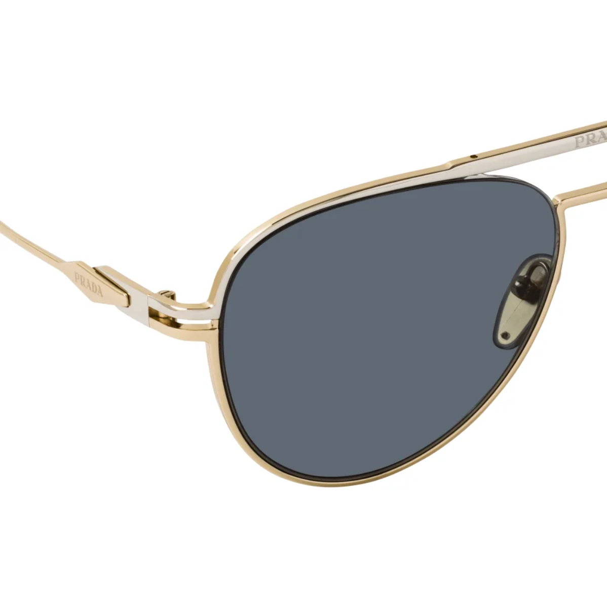 "Discover the latest in Prada eyewear for men at Optorium, featuring the authentic Prada SPR 54Z 17F 09T Gold aviator sunglasses. Elevate your look with designer shades you'll love."
