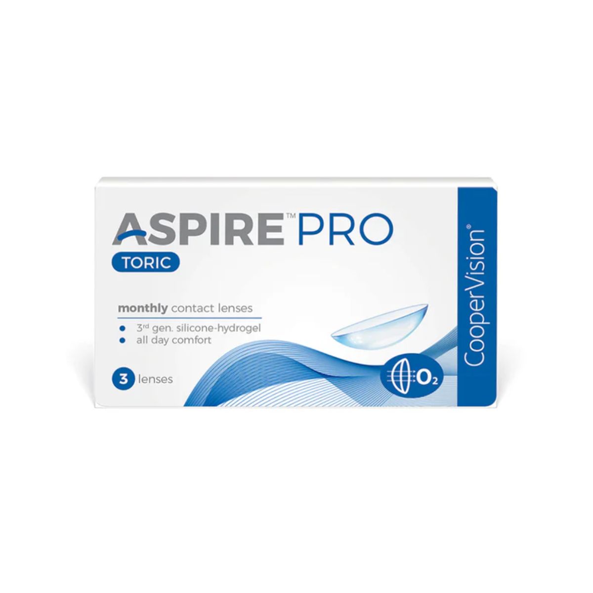"Aspire Pro Toric Monthly Disposable Lenses (3-pack) From CooperVision"