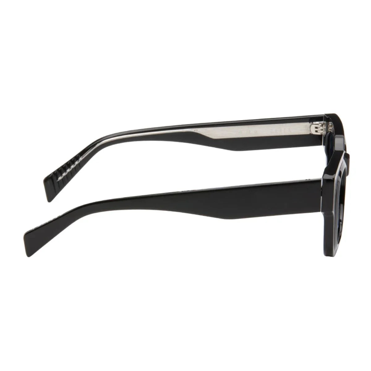 Stylish Akila Casia Black Sky Blue featuring bold black frame and sky blue tinted lens, luxury unisex sunglasses with high UV protection online India optorium