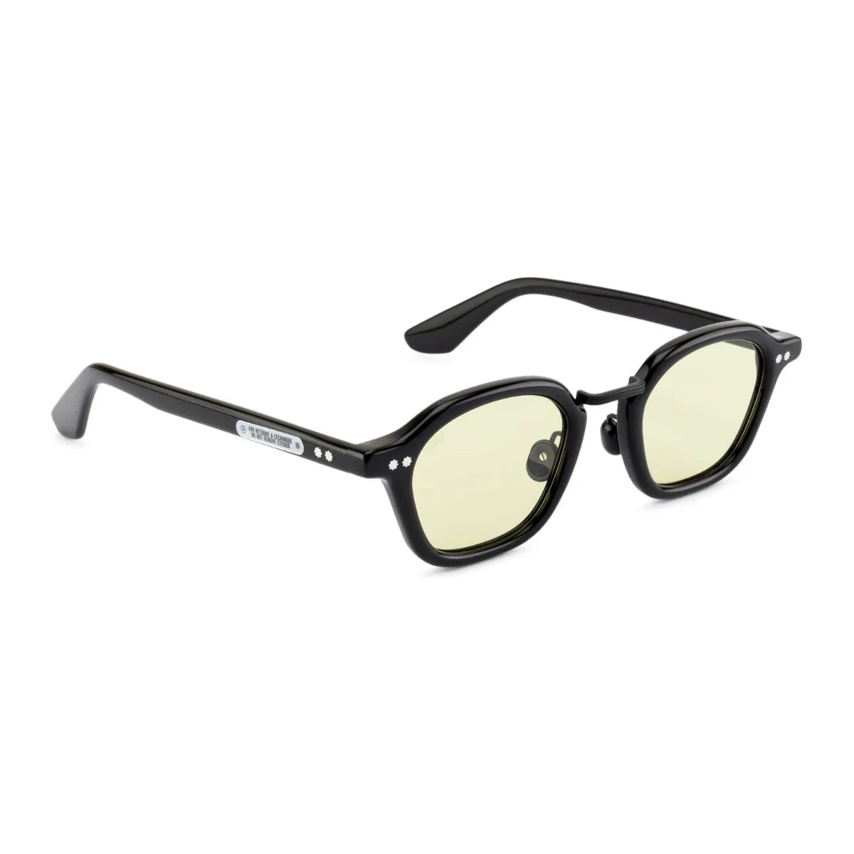 Authentic Akila Iris 2424 black square shape sunglasses with light green lens, premium acetate designer sunglasses with UV protection, trending luxury sunglasses in India for men and women optorium