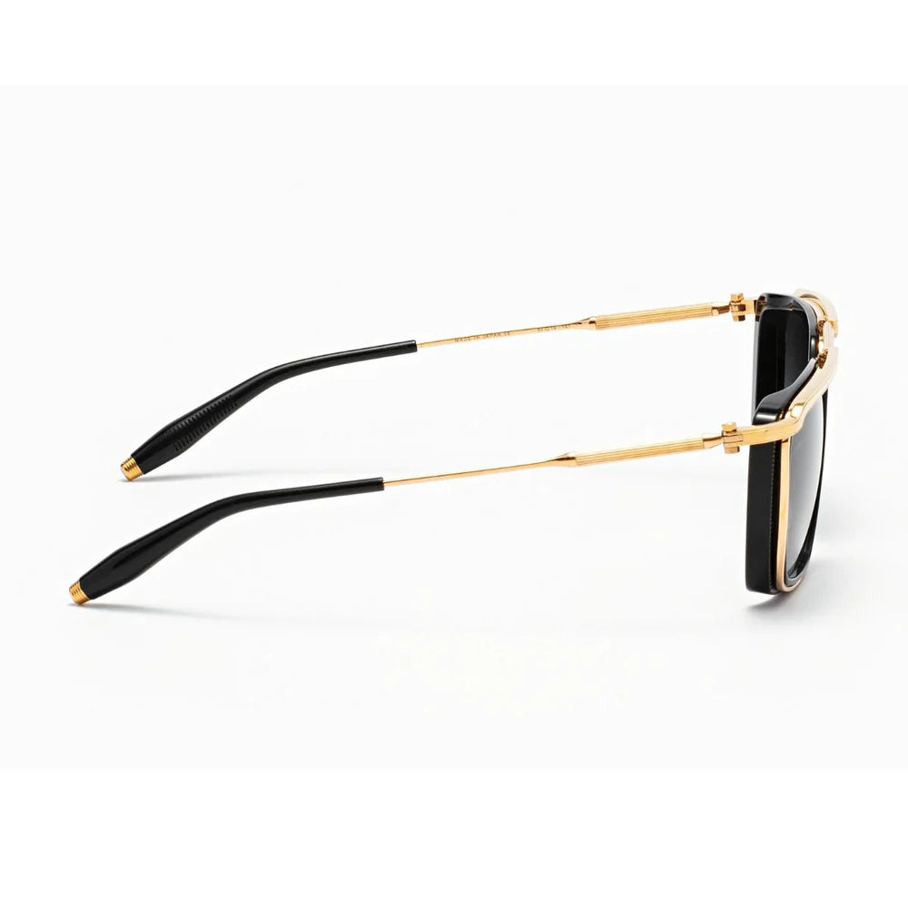 "Akoni square titanium sunglasses with UV protection | Optorium"