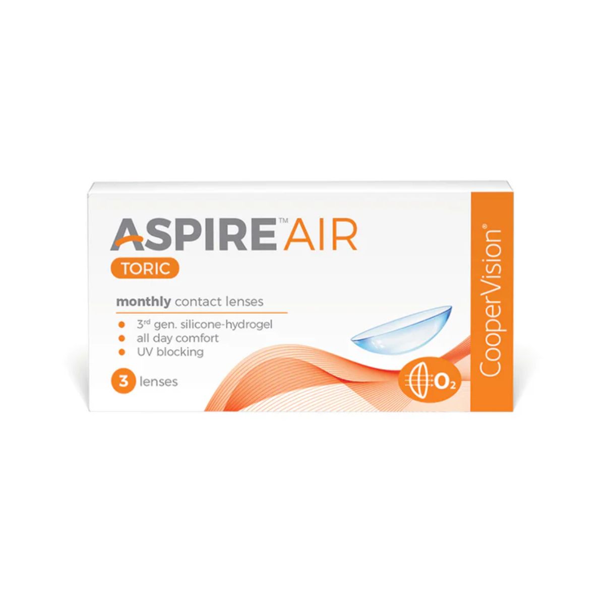 Aspire Air Toric Monthly Discposable (3 Lens Pack)