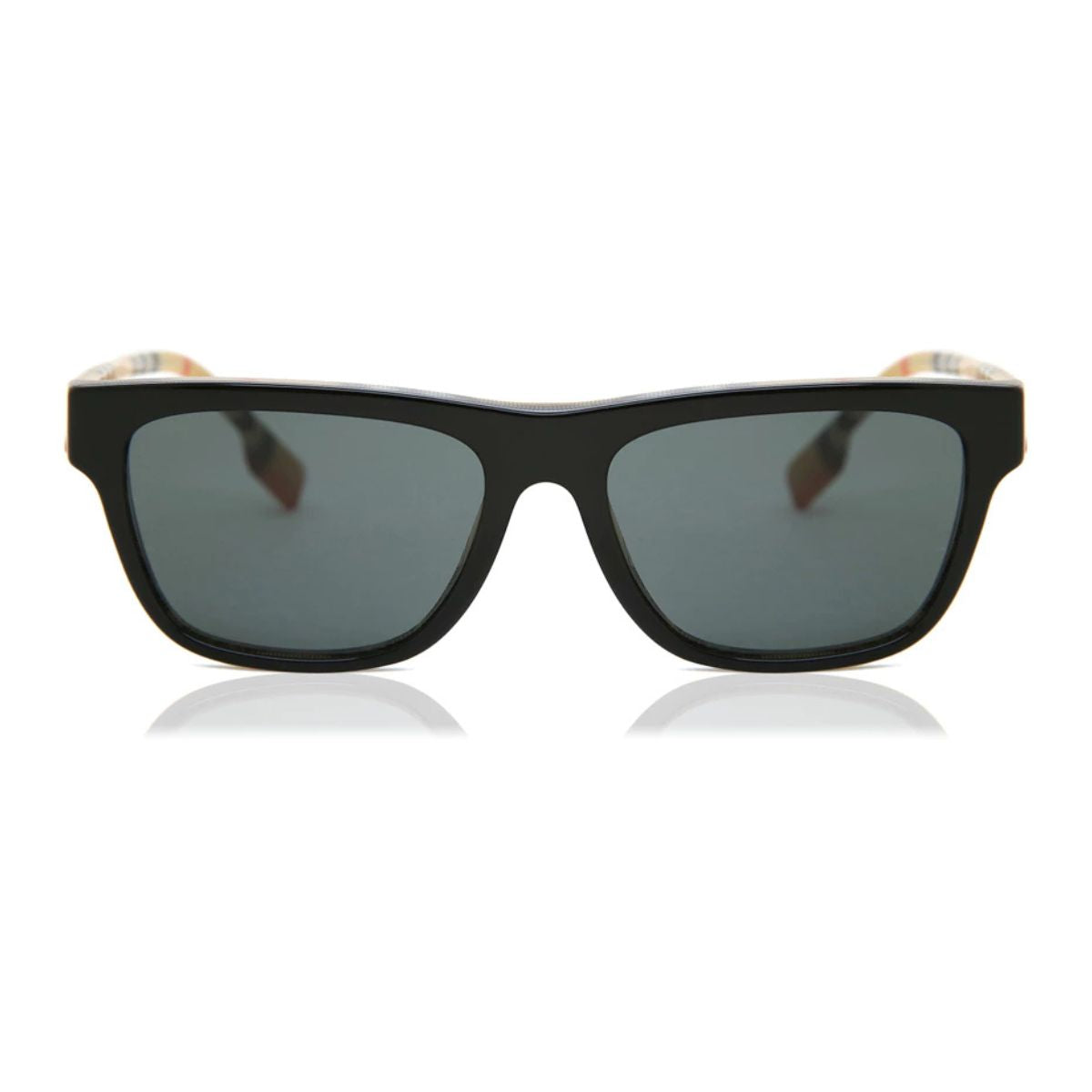 Authentic Burberry B4293 sunglasses for Men & Women with grey lenses and a bold square frame, perfect for luxury fashion lovers seeking Burberry eyewear style – optorium.