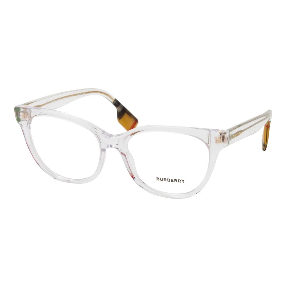 "Elegant Burberry B2375 3024 cat-eye optical frames, transparent for women | Available At Optorium"