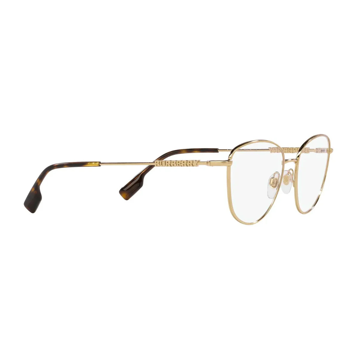 Stylish Burberry Frame B 1376 1340 gold cat-eye eyeglasses for women