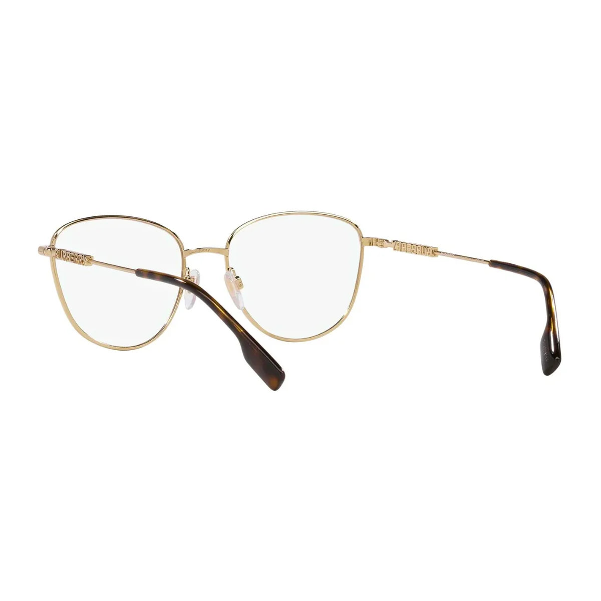 Burberry women’s cat-eye eyeglasses B 1376 1340 in gold frame at Optorium
