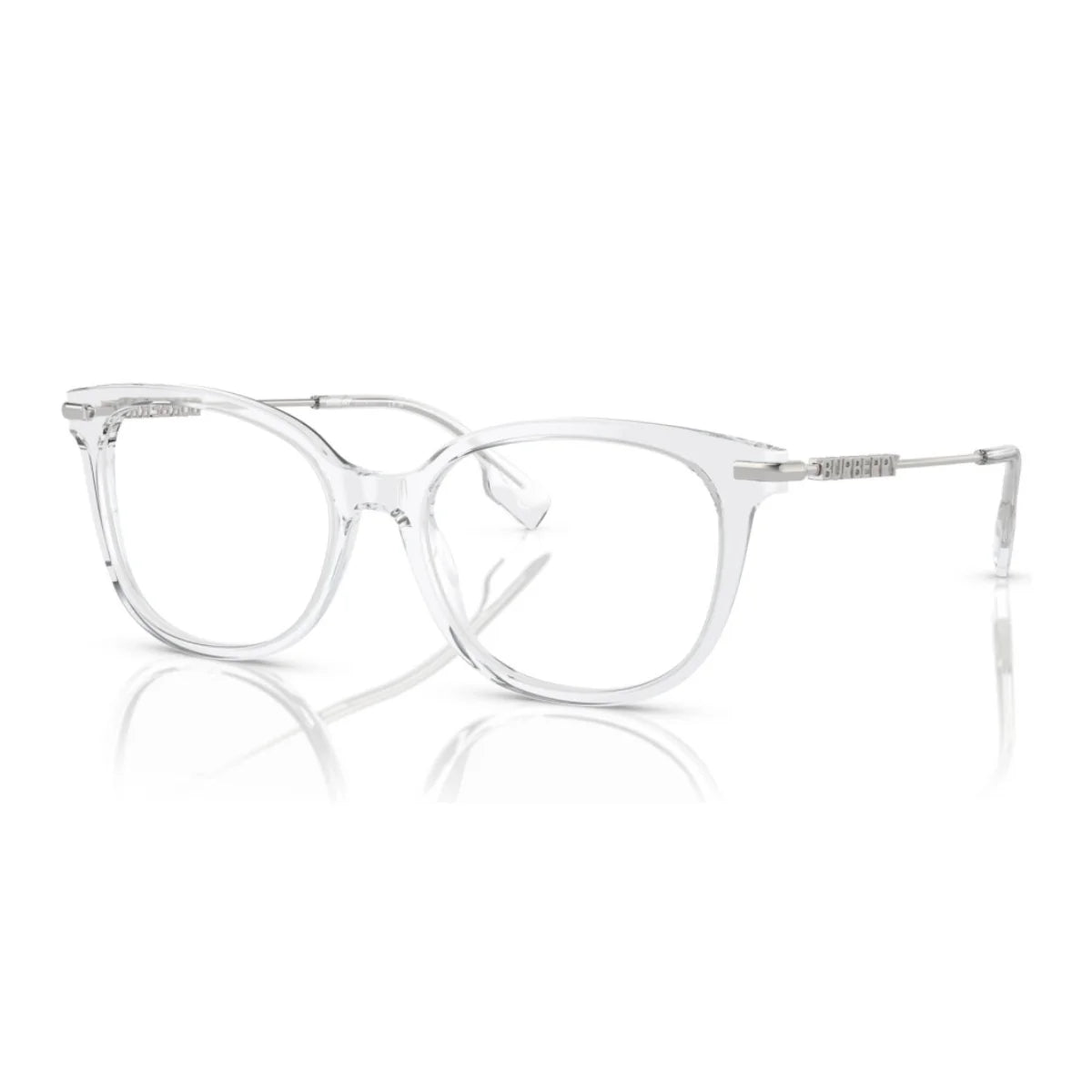 Luxury Burberry optical frame B 2391 3024 for women with transparent white design and prescription lenses