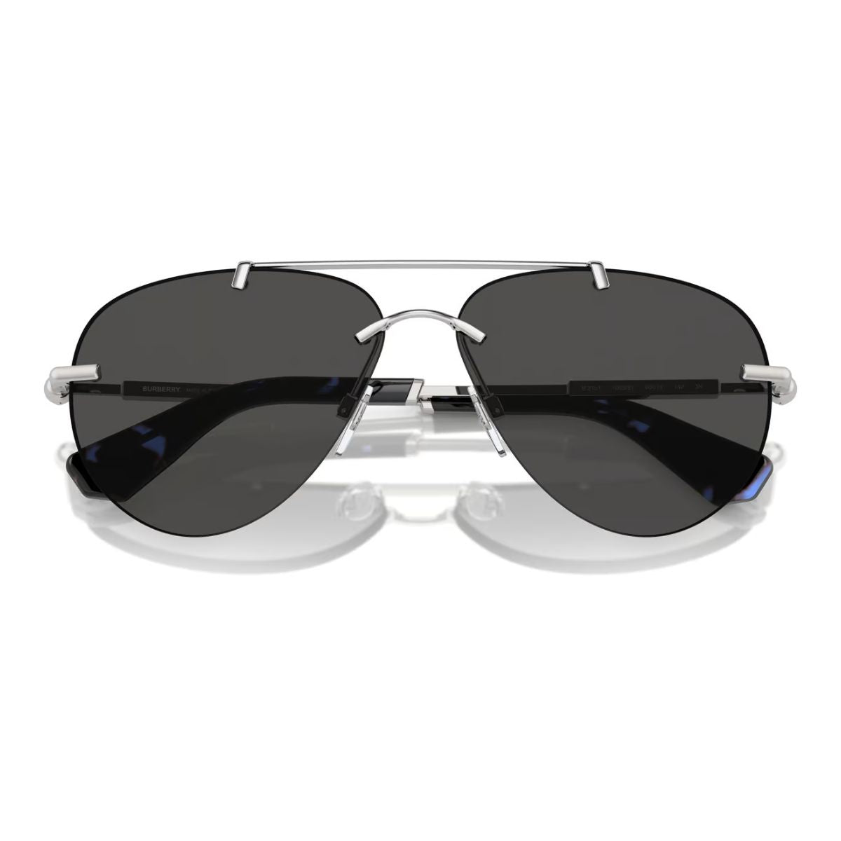 Burberry B 3151 1005/87 aviator sunglasses for men & women. Classic silver design with UV protection. Find premium eyewear online at Optorium.