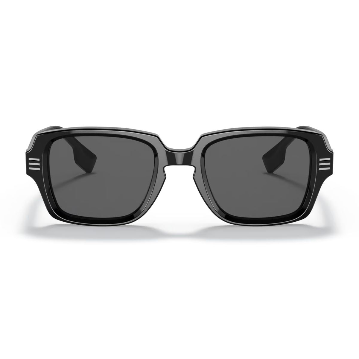 Burberry B 4349 3001/87 black square sunglasses for men, stylish and premium eyewear for a bold look, available online at Optorium.