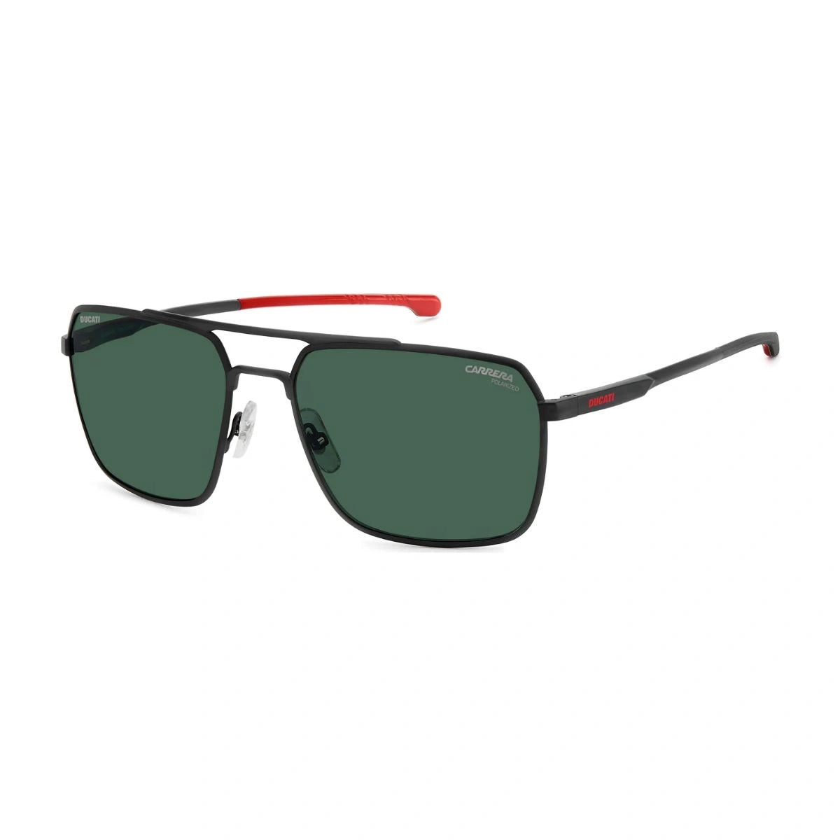 Matte Black Carrera Ducati Polarized Green Lens Goggles